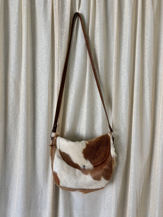 Cowhide crossbody bag