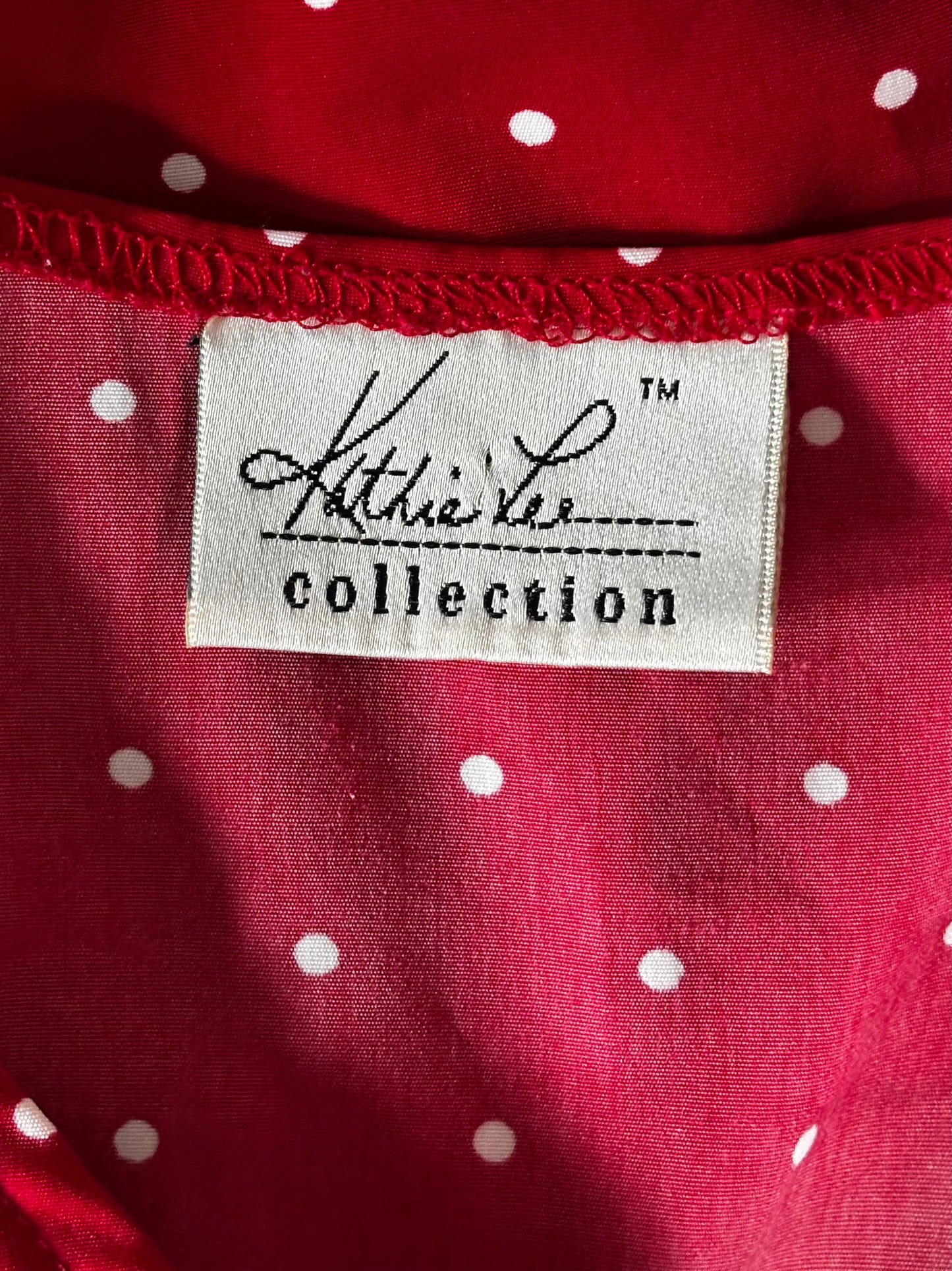 90s red polka dot top