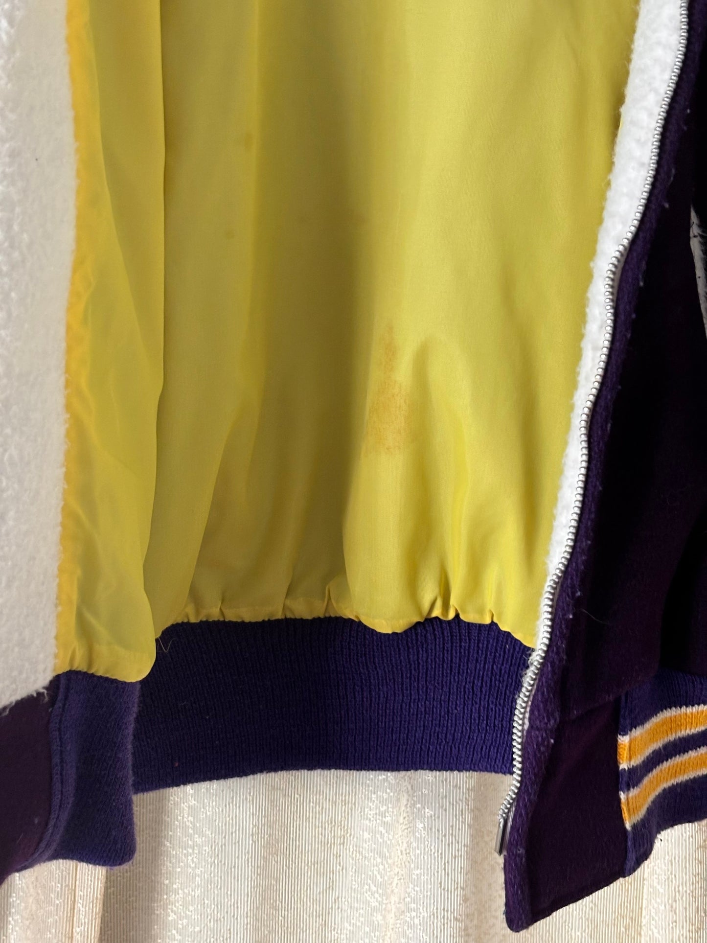 Vintage Butwin purple wool varsity jacket