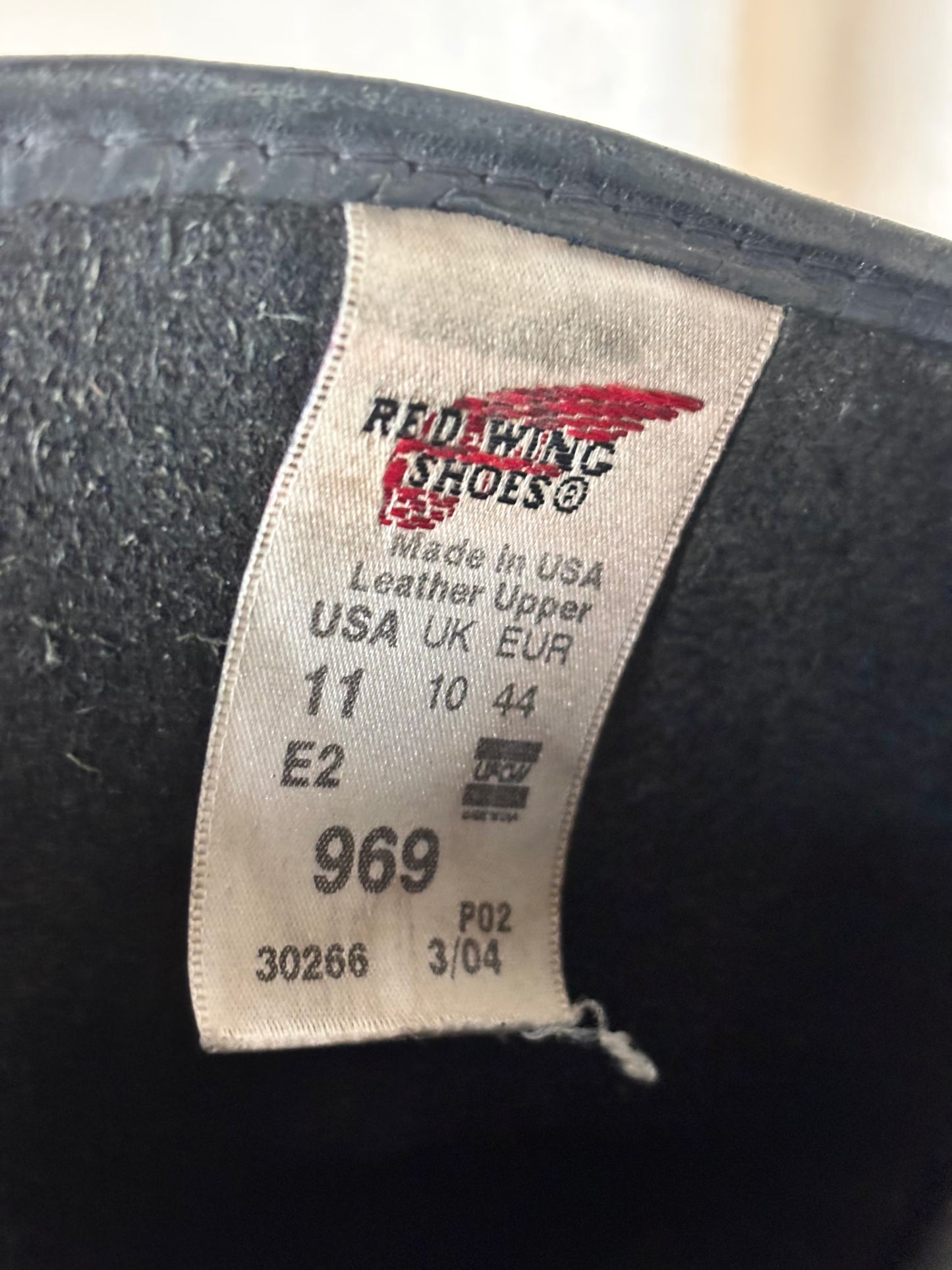 Vintage Red Wing 969 moto boots