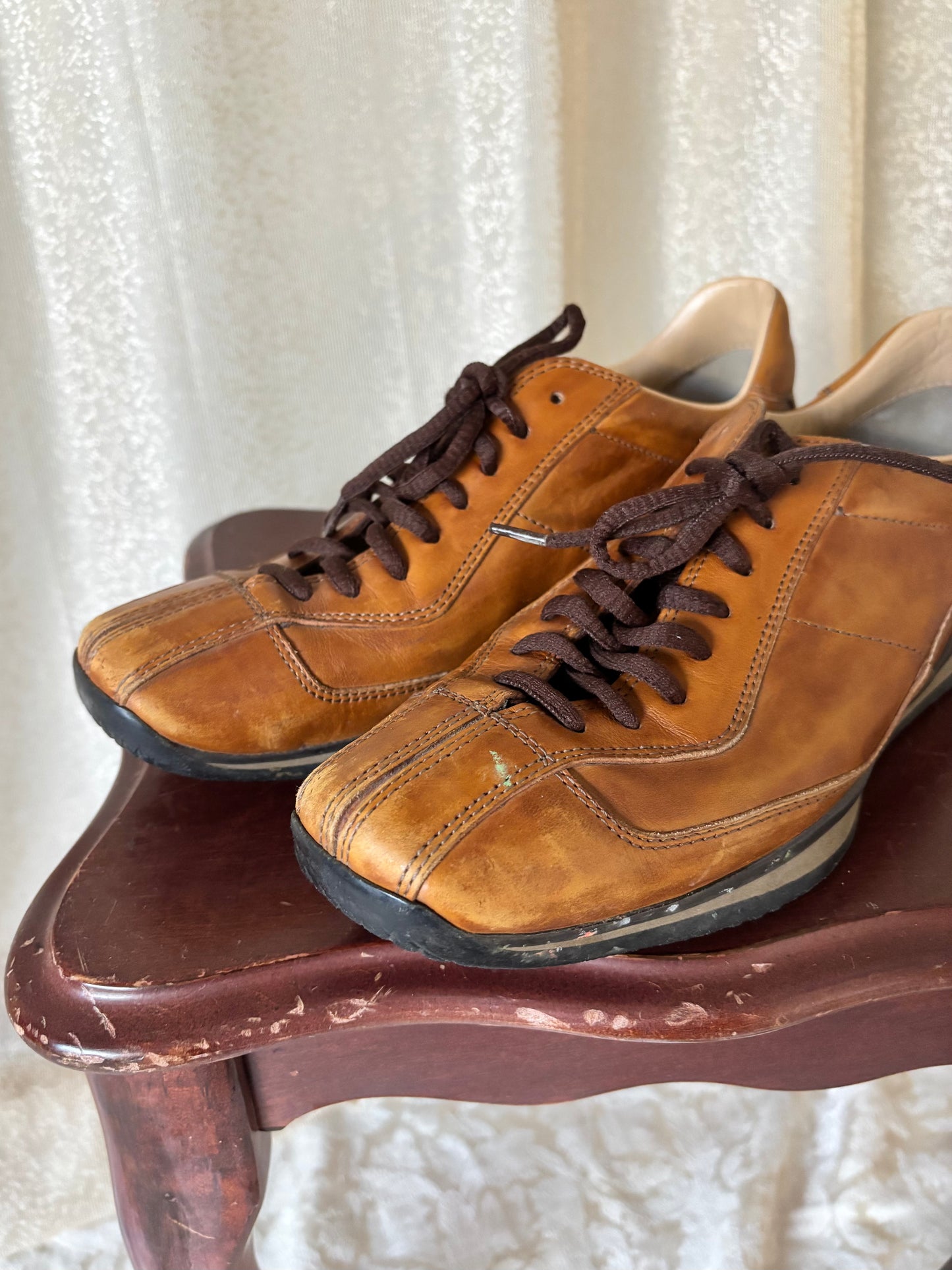 90s Prada leather sneakers