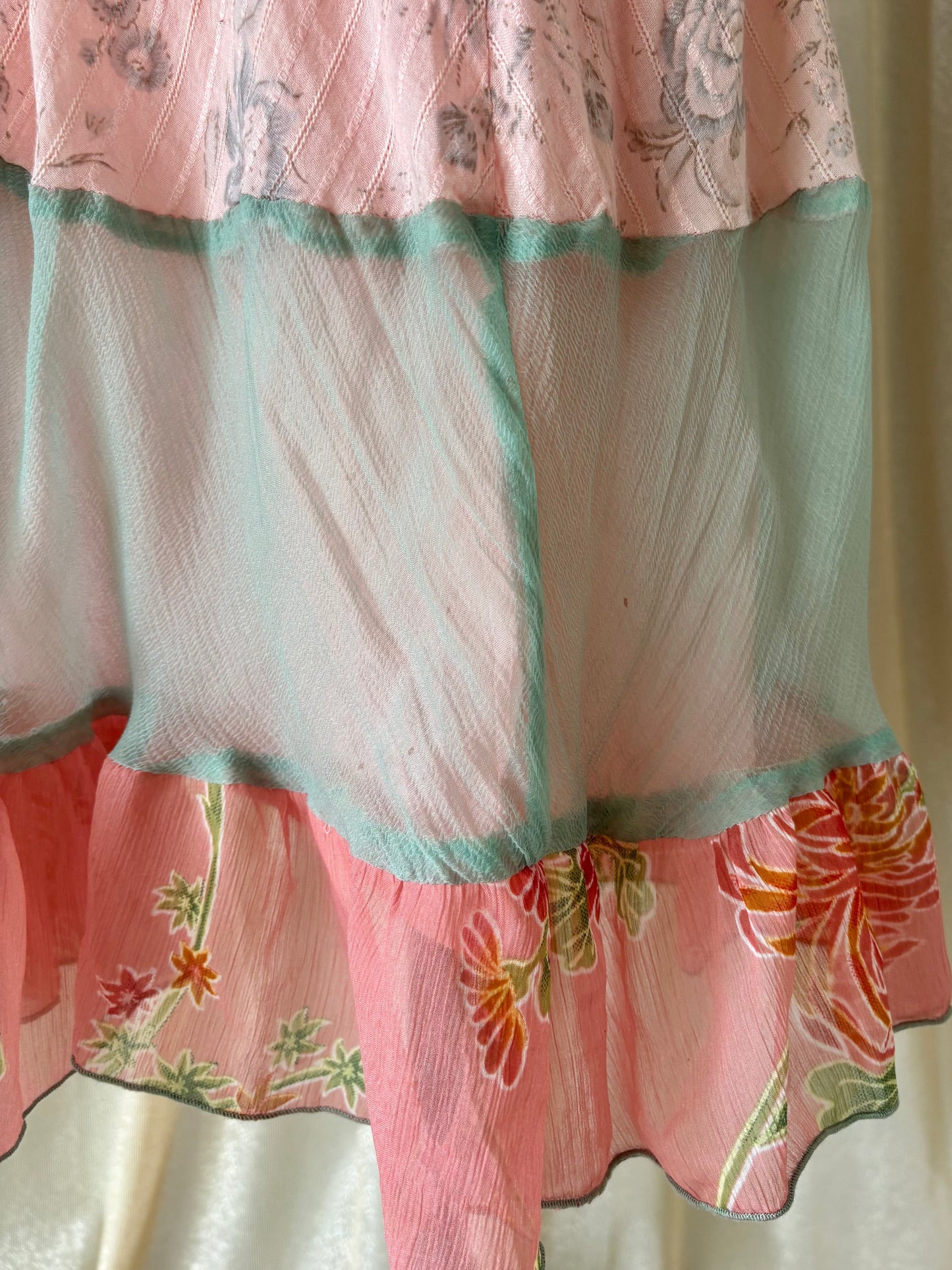 90s floral beaded fairy dress