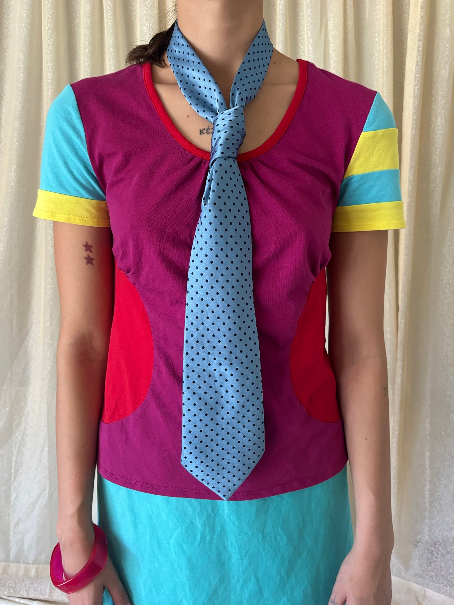 Stephen Burrows colorblock t-shirt