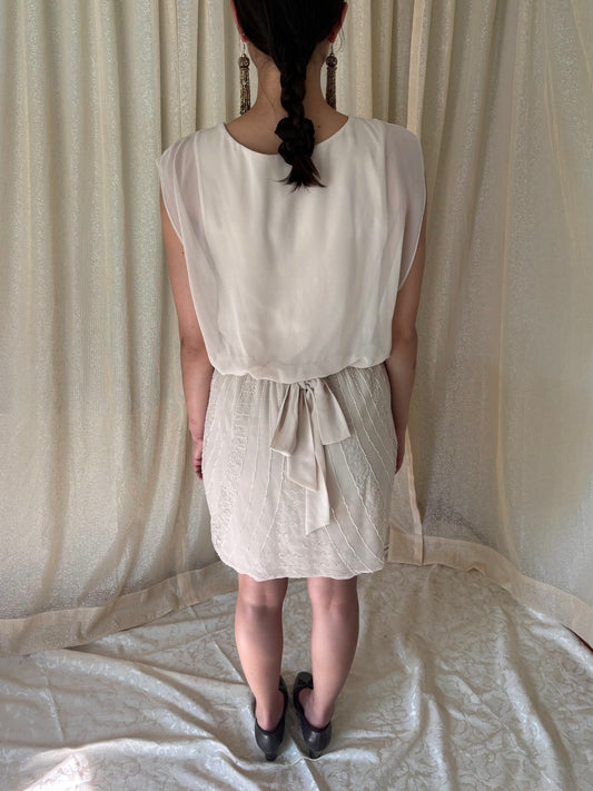 Sheer beaded bebe dress