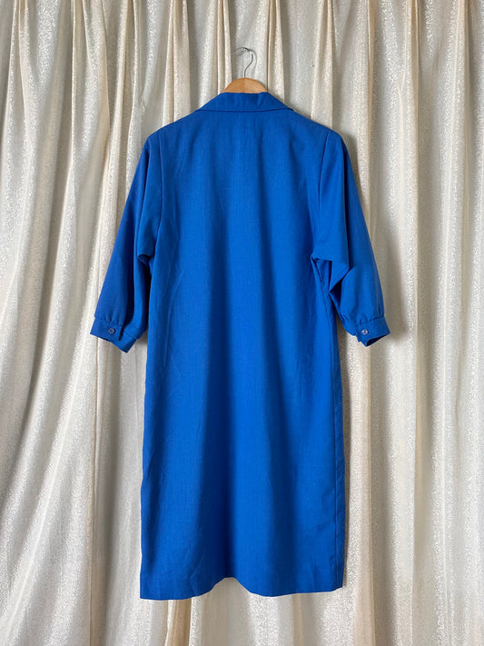 Vintage blue linen chore coat