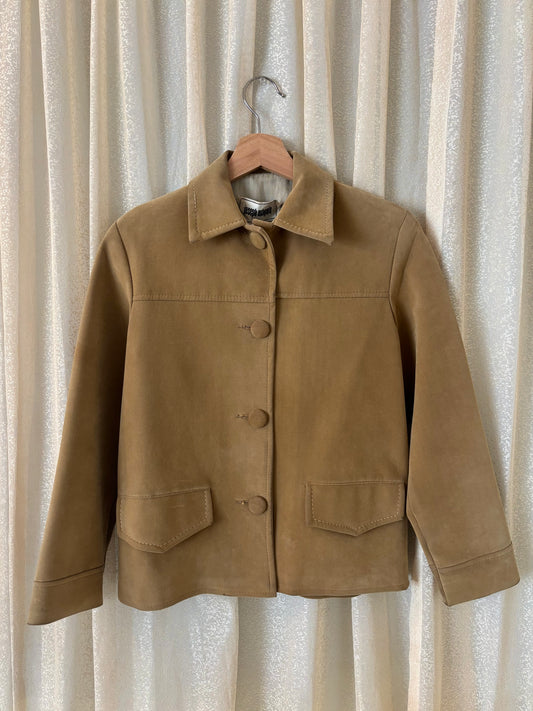 60s Joseph Magnin cotton suede jacket