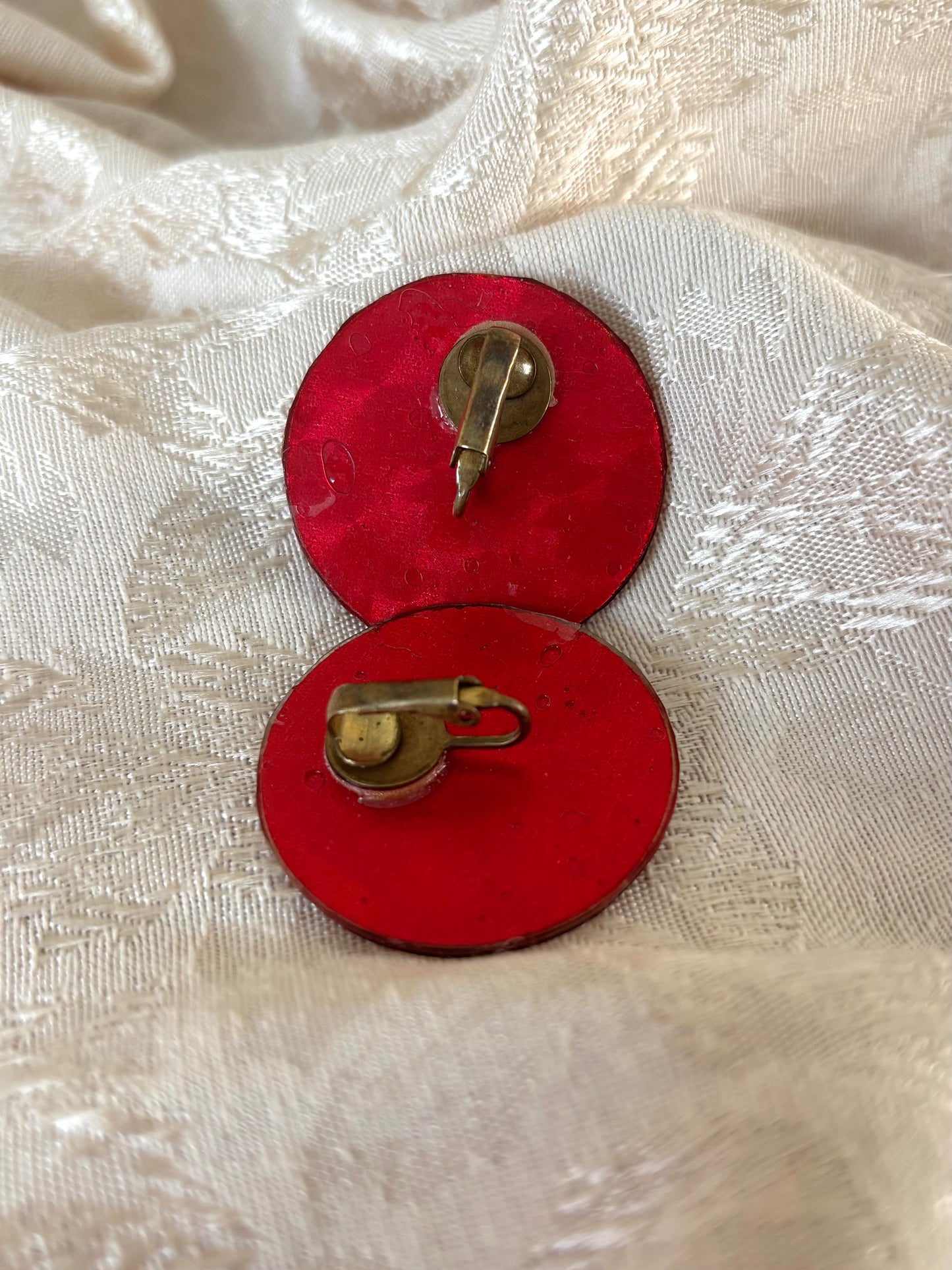 80s clip on earrings