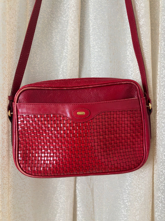 Bally woven leather crossbody