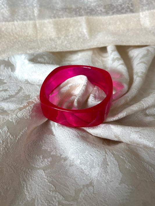 Pink chunky bangle