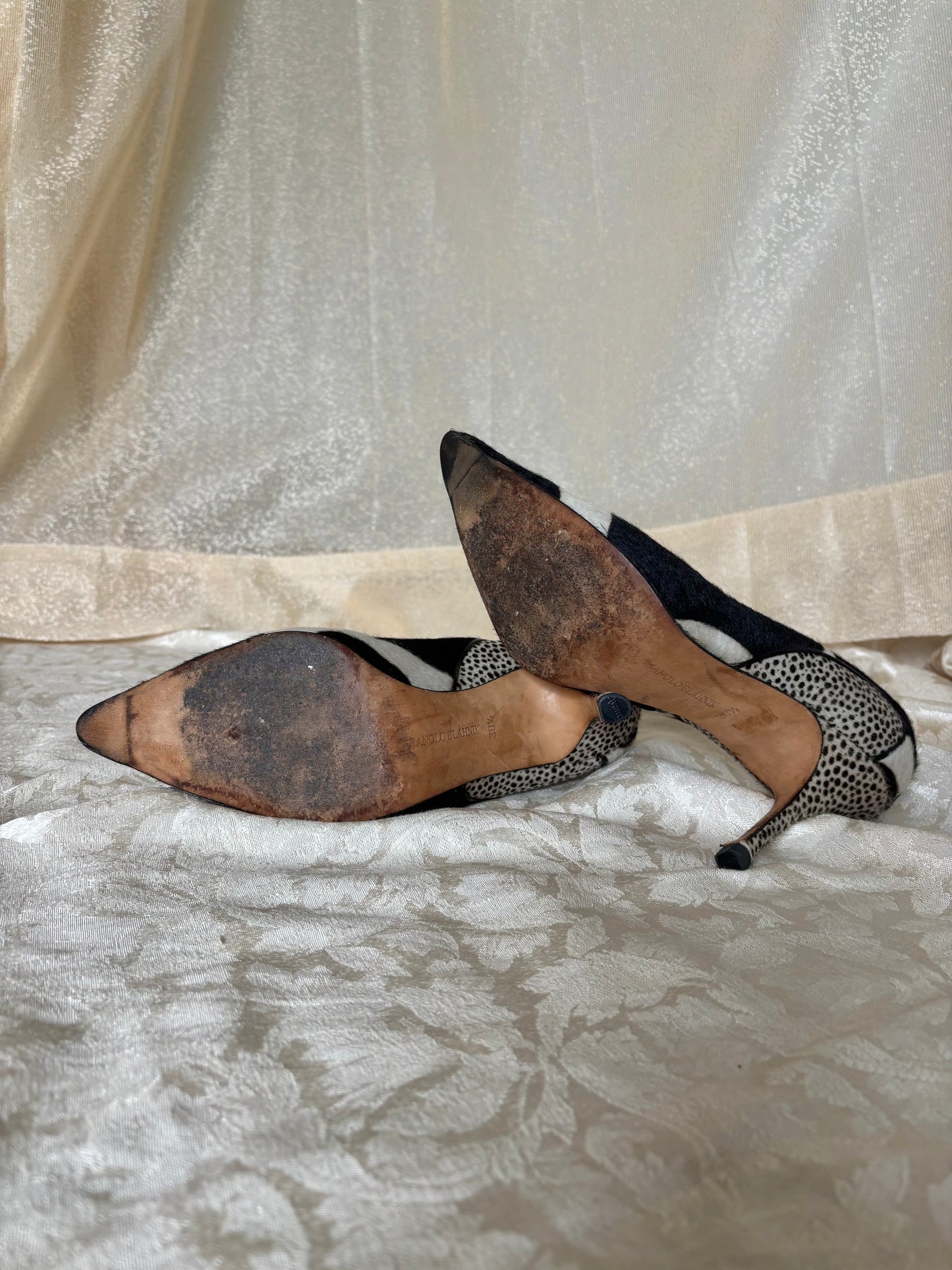 Vintage Manolo Blahnik pony-hair stilettos
