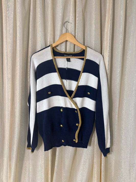 90s Pierre Cardin striped cardigan