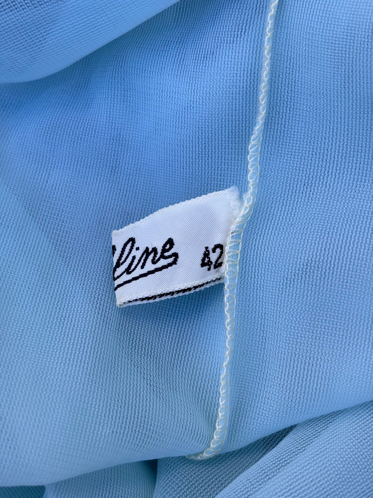 Vintage floral trim peignoir robe