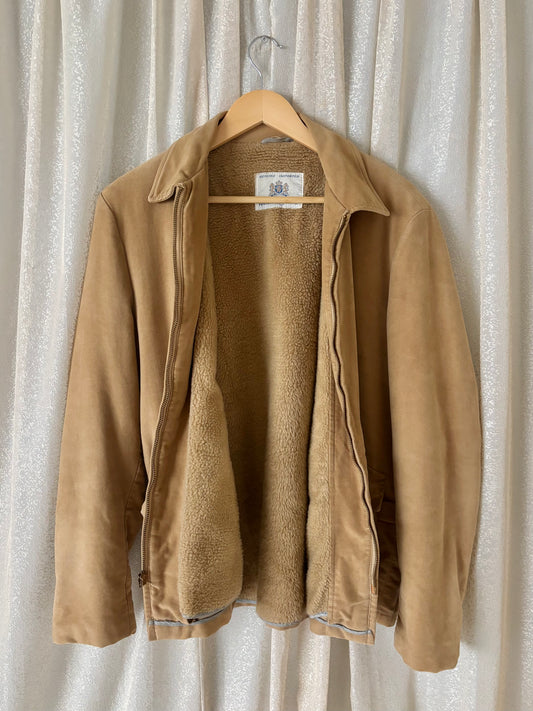 70s Holland suede sherpa lined jacket