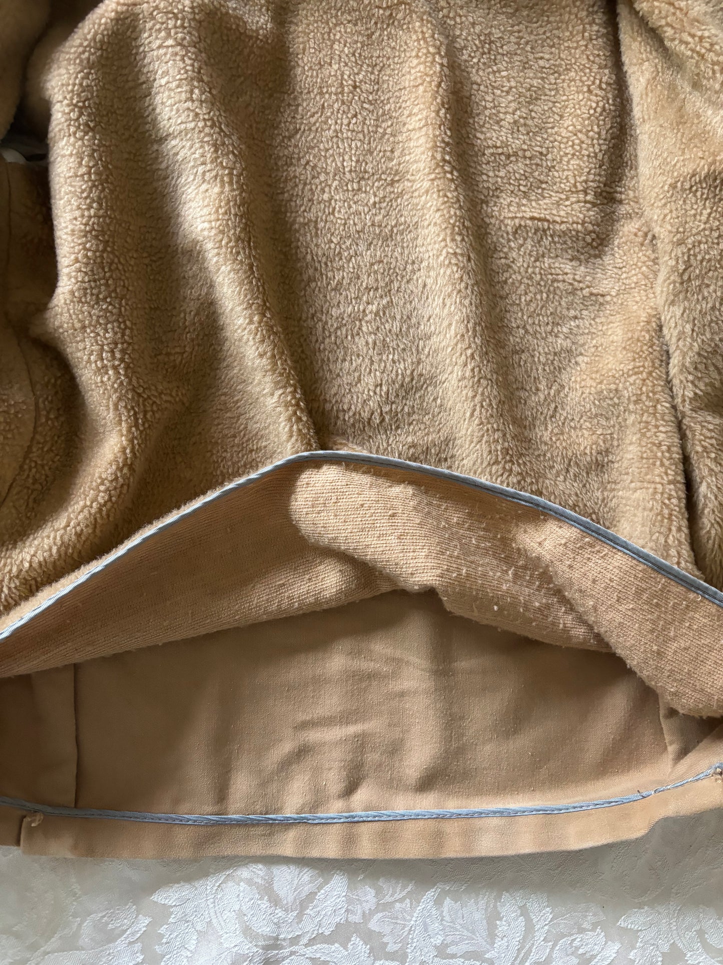 70s Holland suede sherpa lined jacket