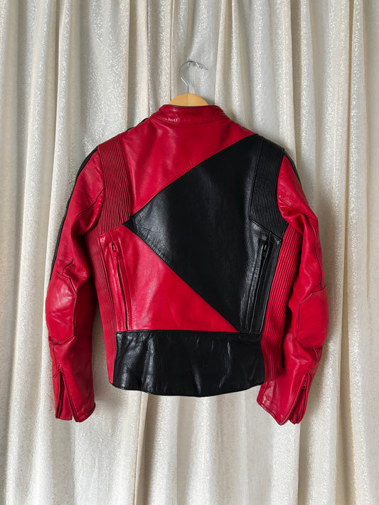 80s Hein Gericke geometric motorcycle jacket