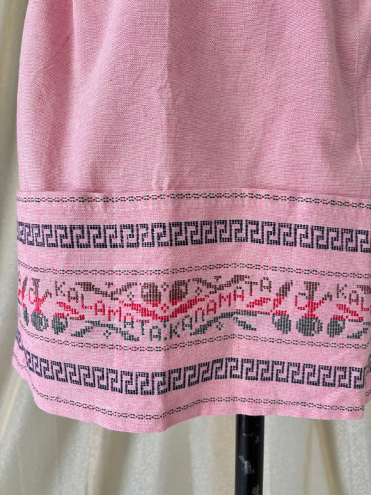 Vintage "Kalamata" Greek souvenir linen apron