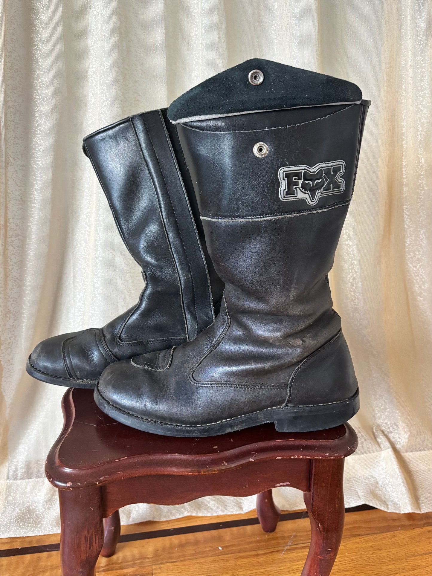 Fox leather motorcycle boots