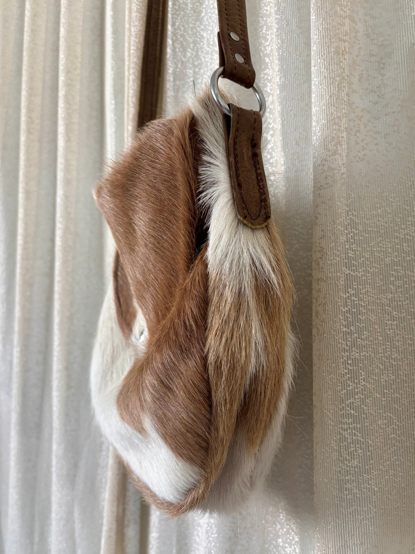 Cowhide crossbody bag