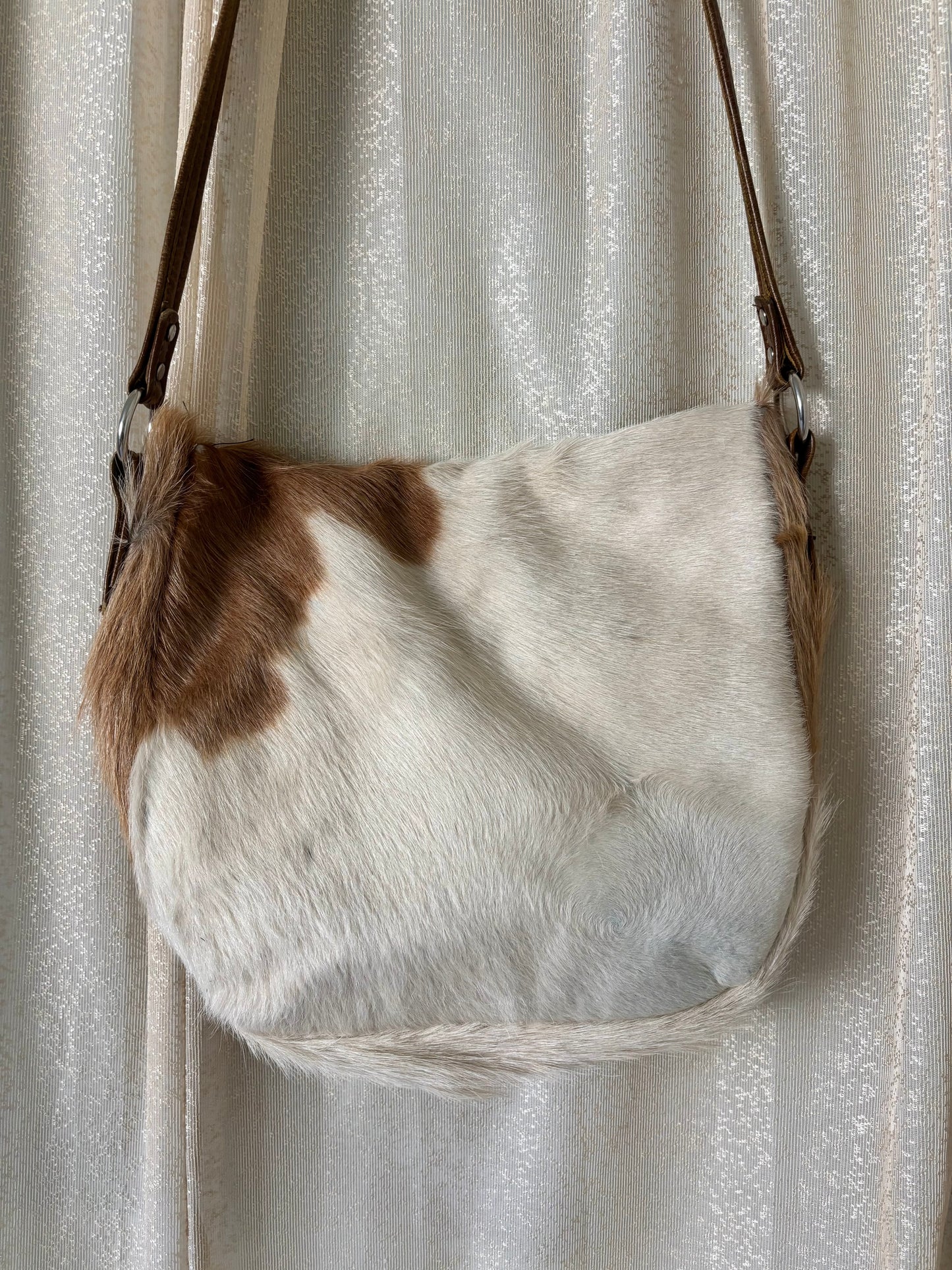 Cowhide crossbody bag