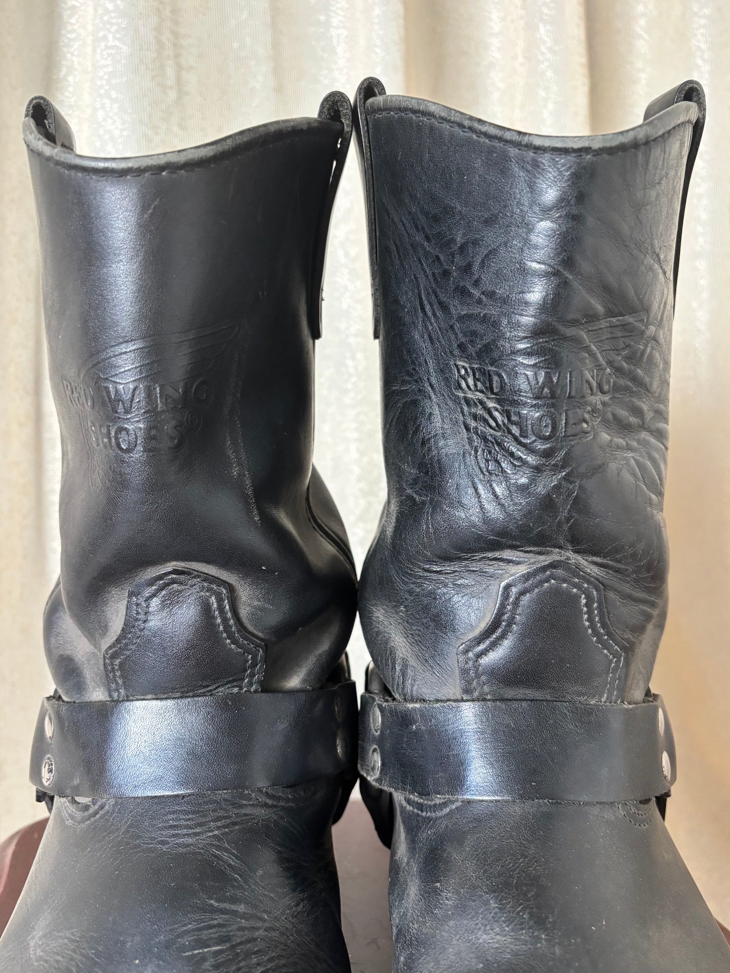 Vintage Red Wing 969 moto boots