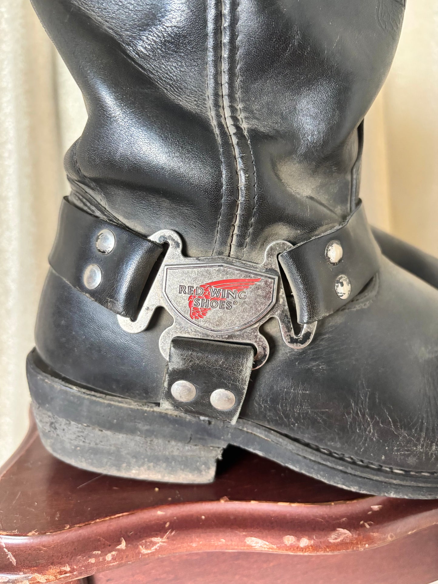 Vintage Red Wing 969 moto boots