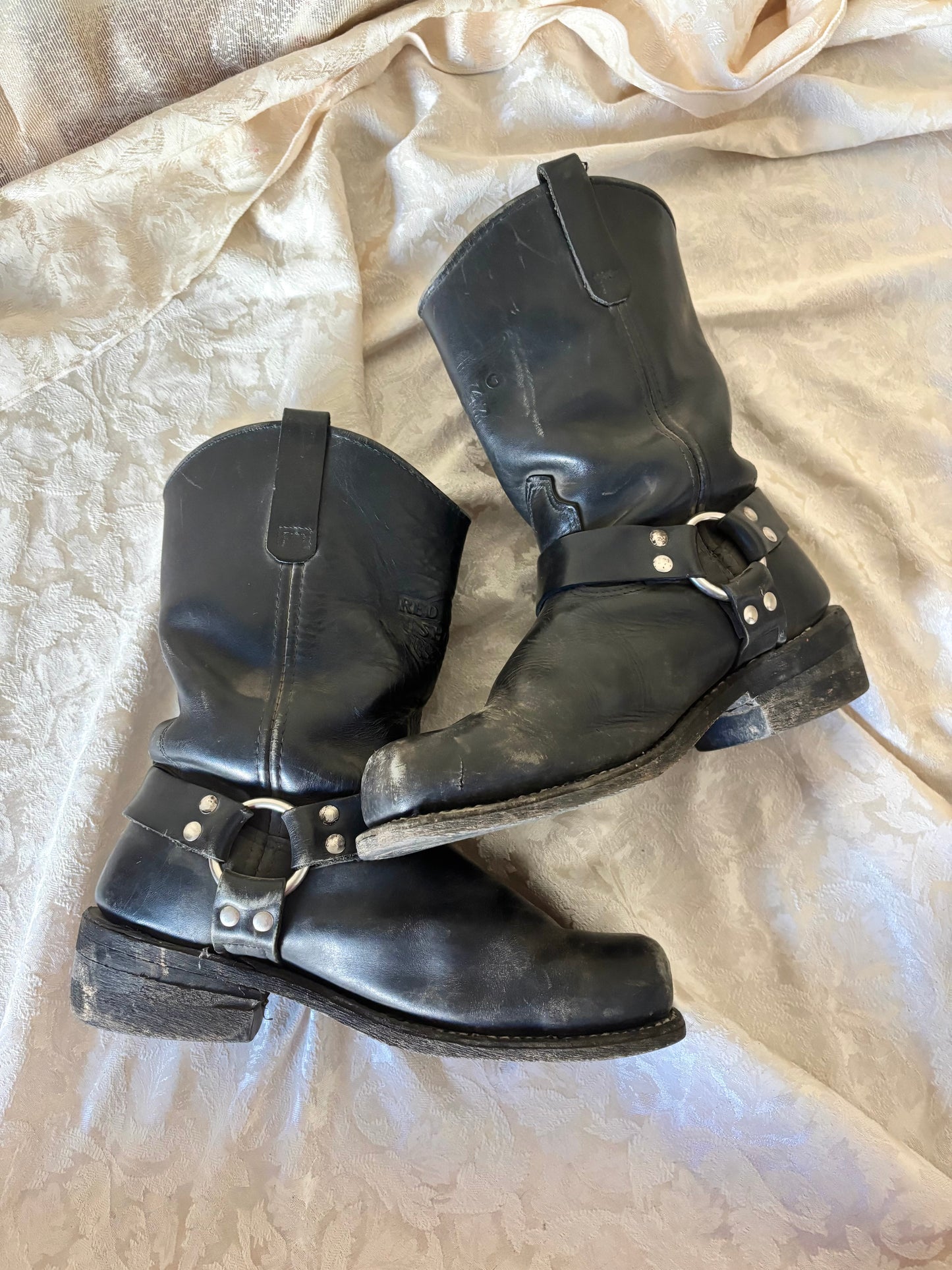 Vintage Red Wing 969 moto boots