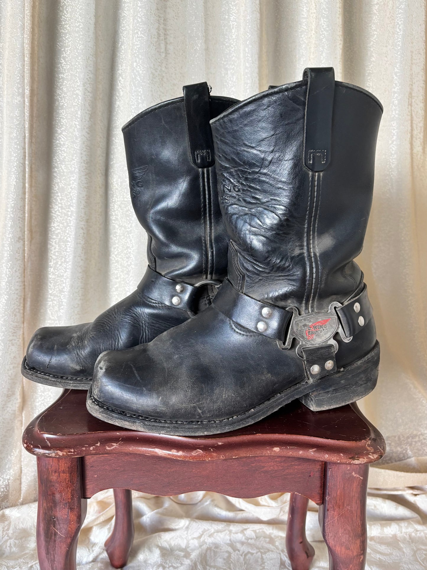Vintage Red Wing 969 moto boots