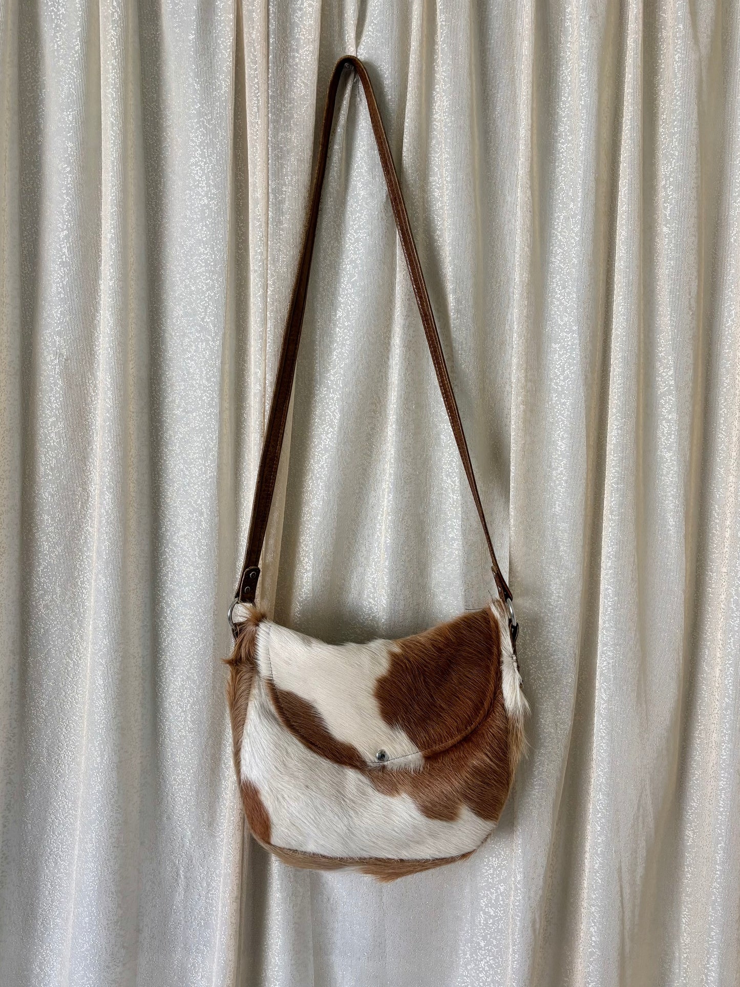 Cowhide crossbody bag