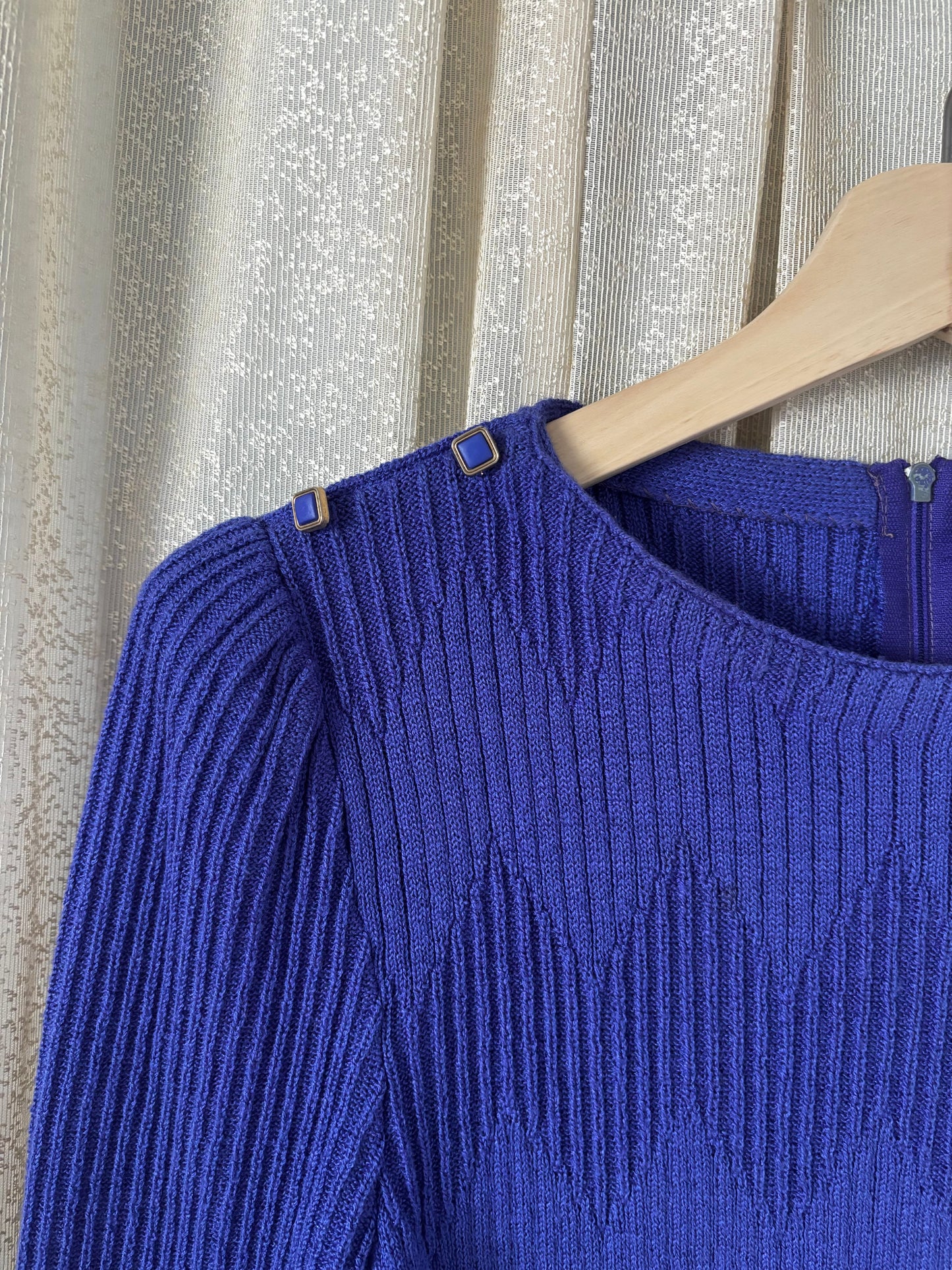 80s purple chevron sweater