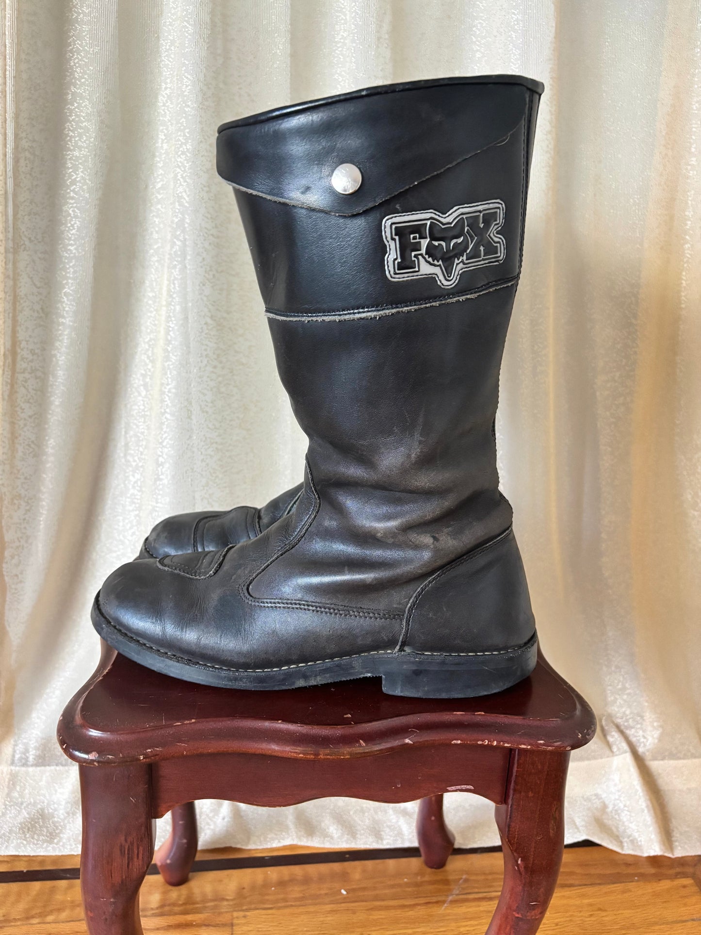 Fox leather motorcycle boots