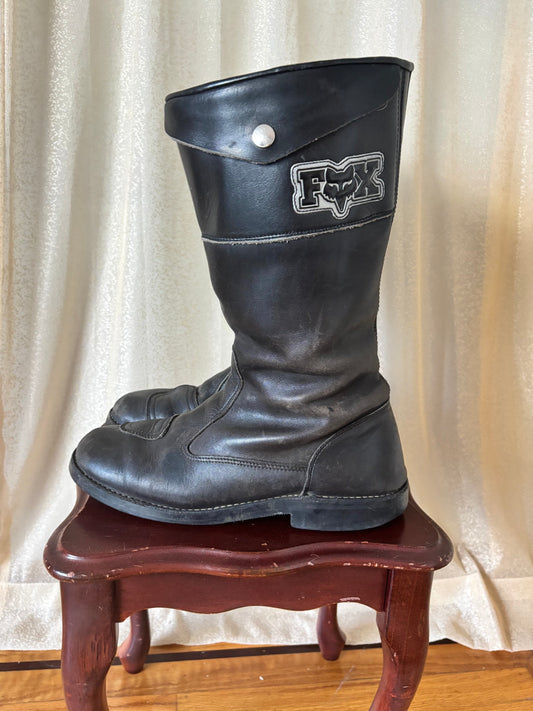 Fox leather motorcycle boots
