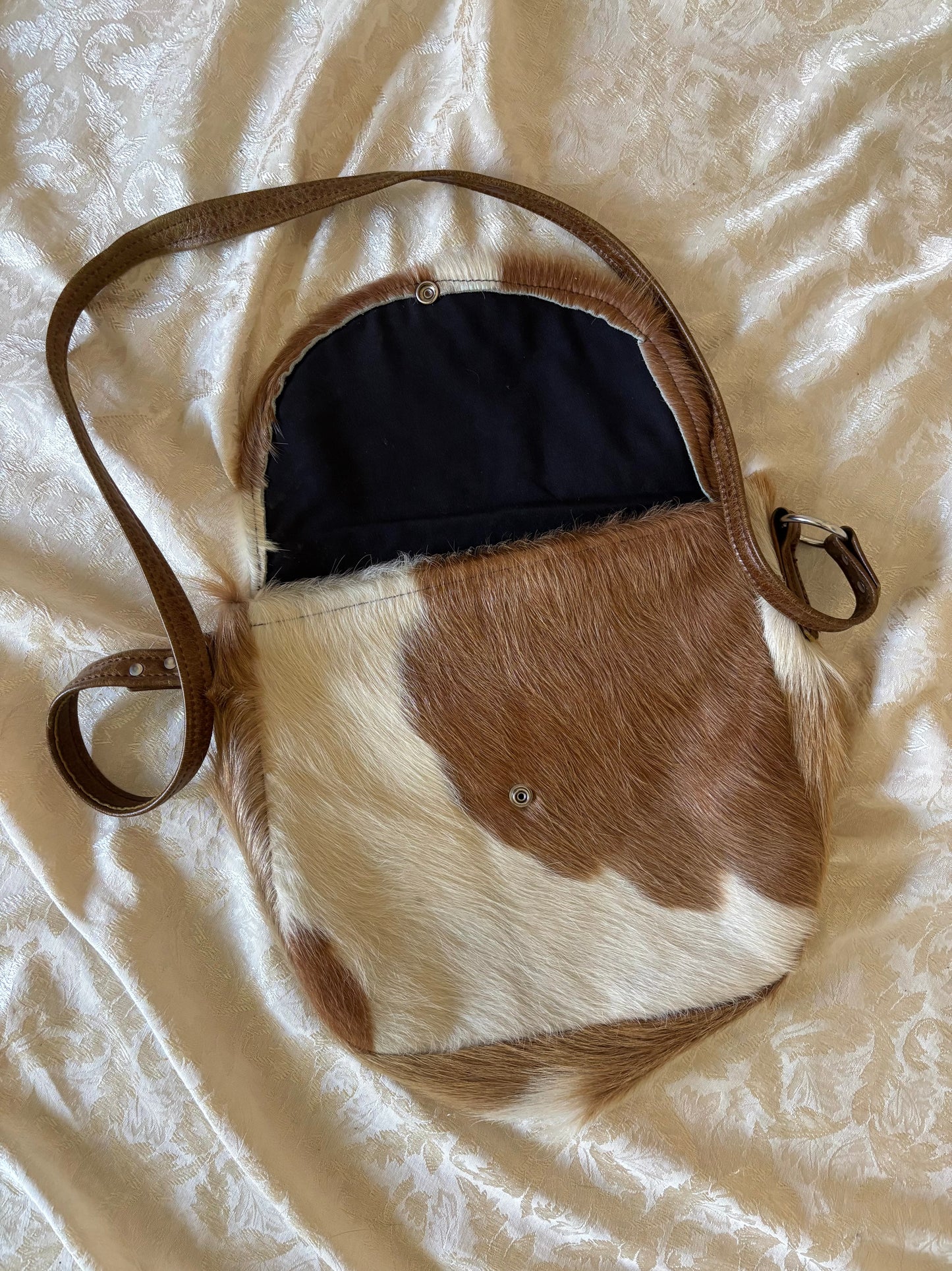 Cowhide crossbody bag