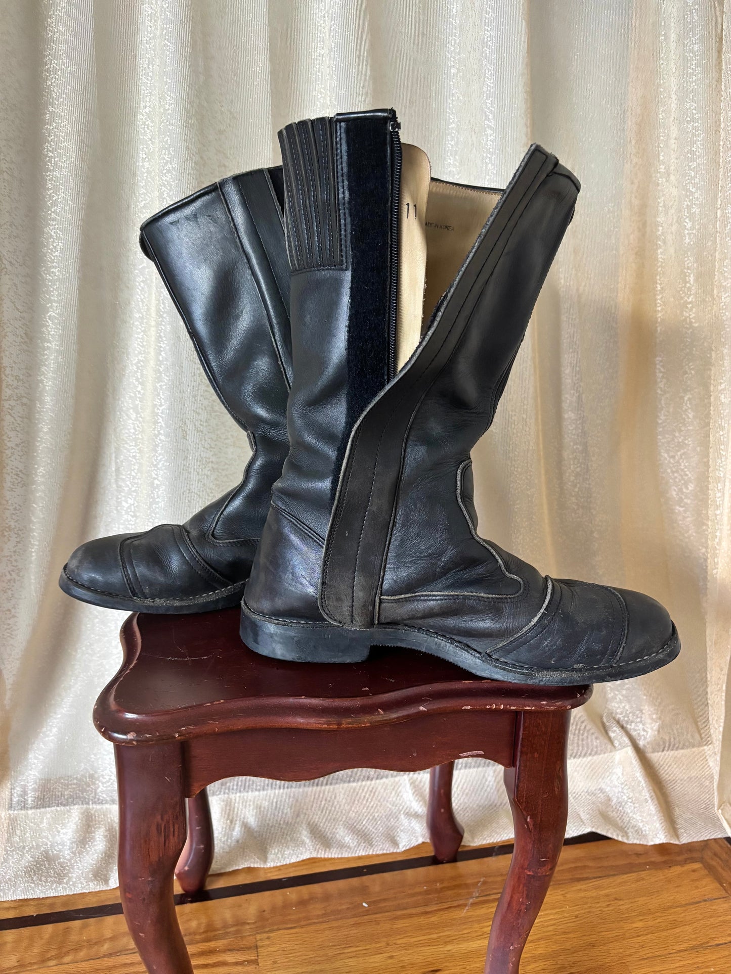 Fox leather motorcycle boots