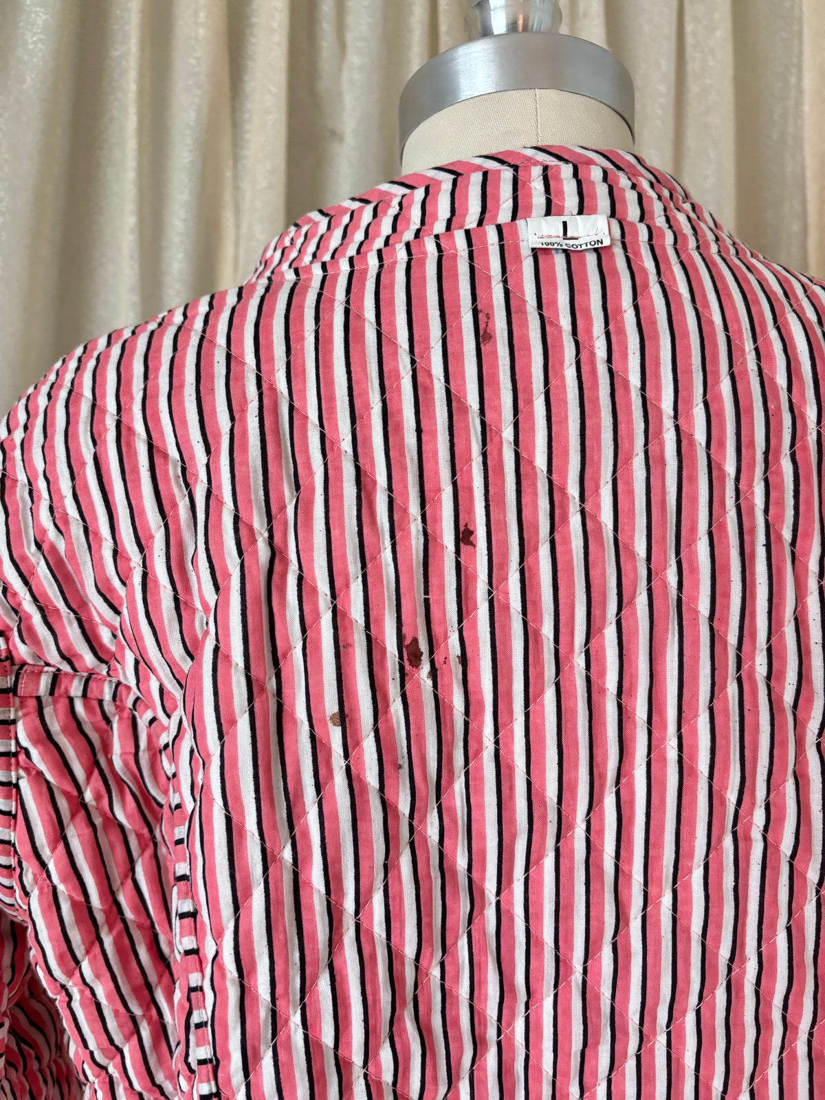 Vintage India cotton quilted patchwork jacket