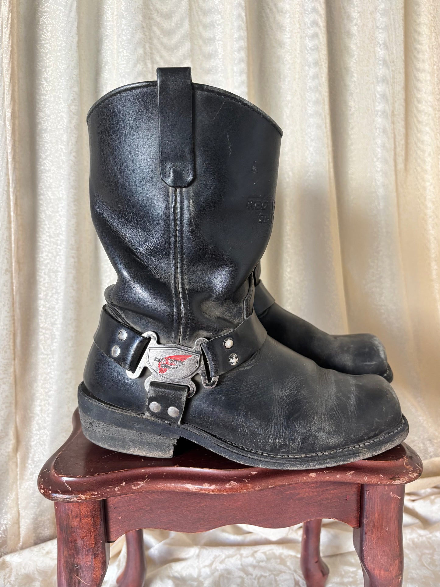 Vintage Red Wing 969 moto boots