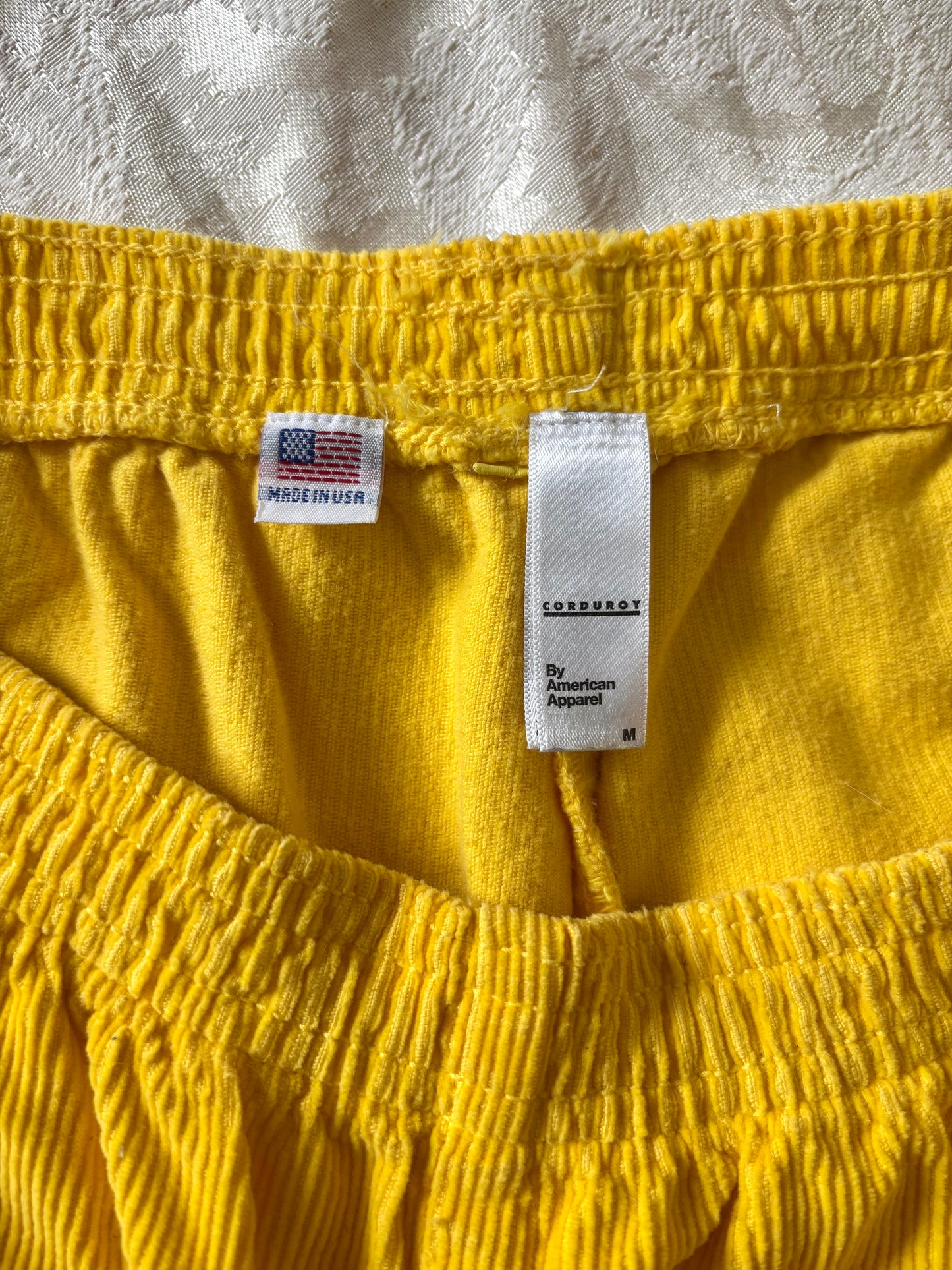 70s/80s cotton corduroy track shorts