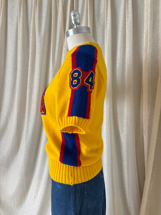 60s varsity cheerleader sweater