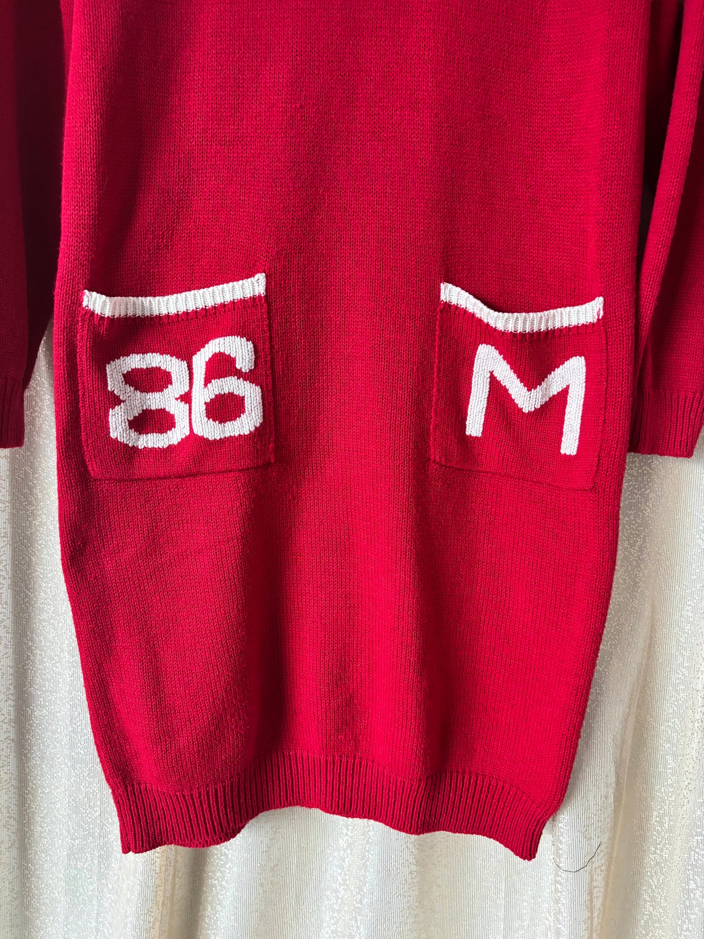 Vintage varsity knit dress