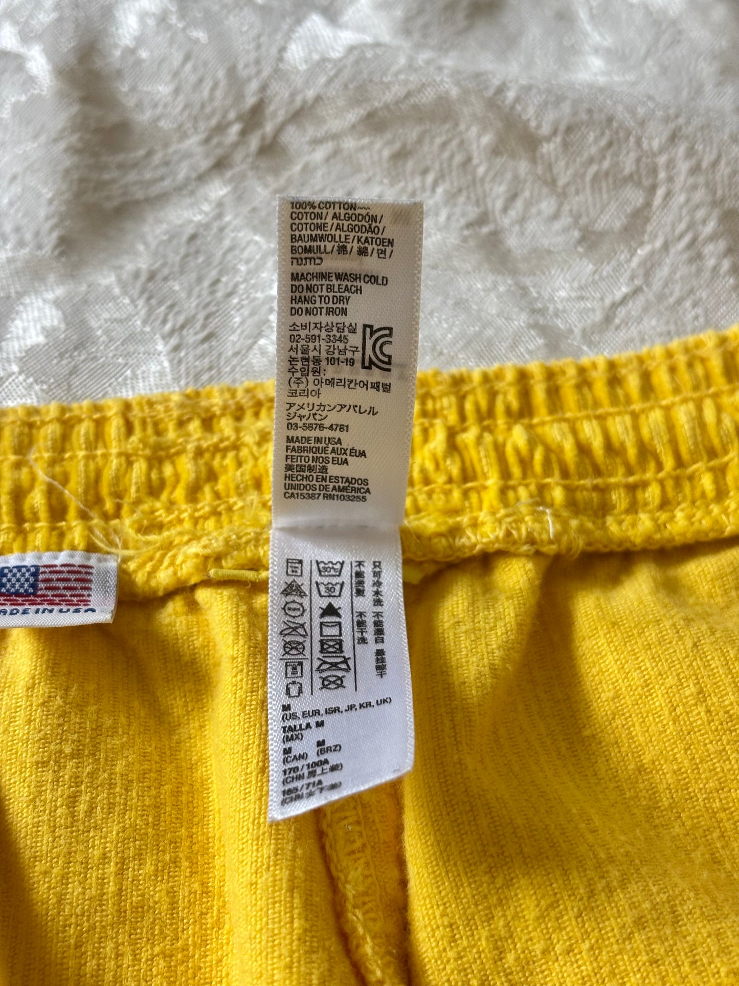 70s/80s cotton corduroy track shorts