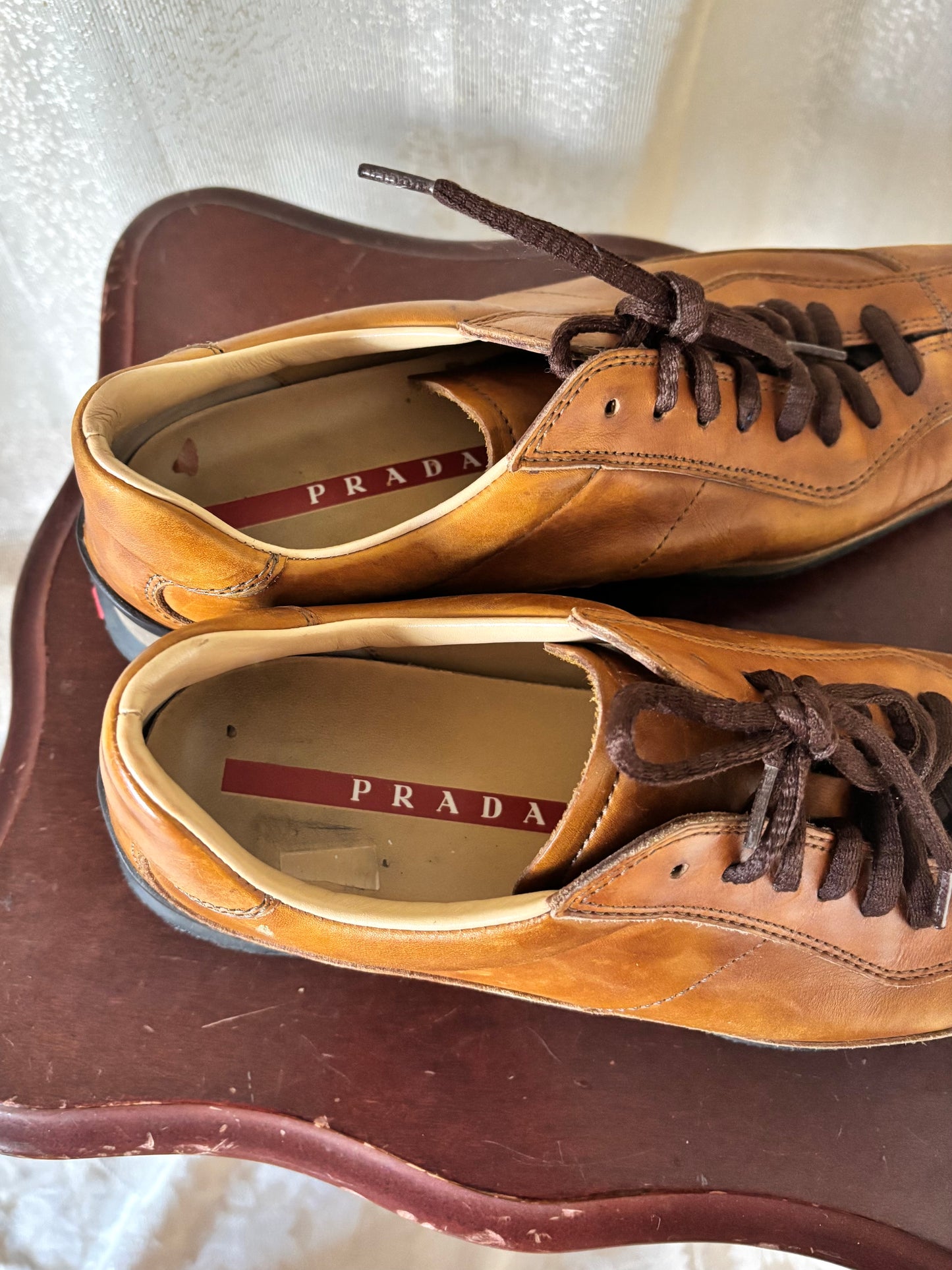 90s Prada leather sneakers
