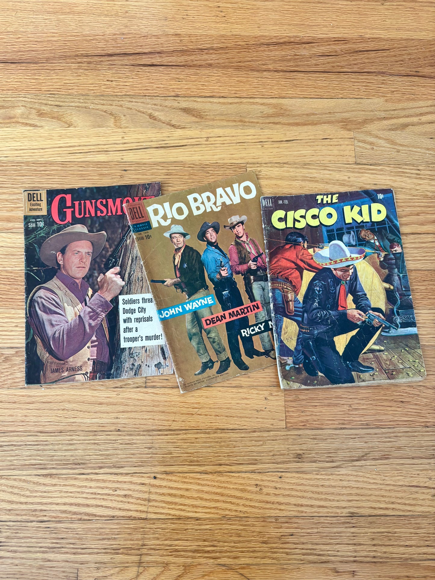 50s/60s Dell Western comics: The Cisco Kid, Rio Bravo, & Gunsmoke