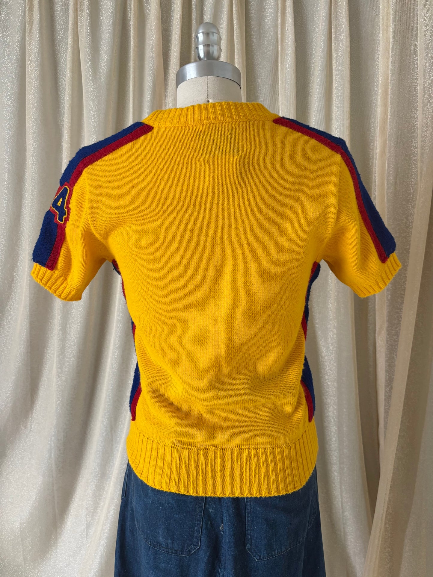 60s varsity cheerleader sweater