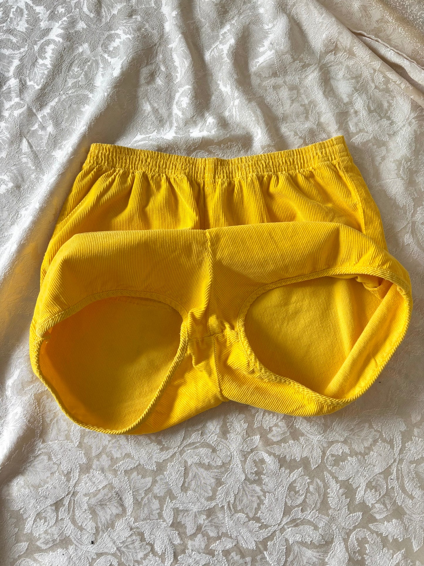 70s/80s cotton corduroy track shorts