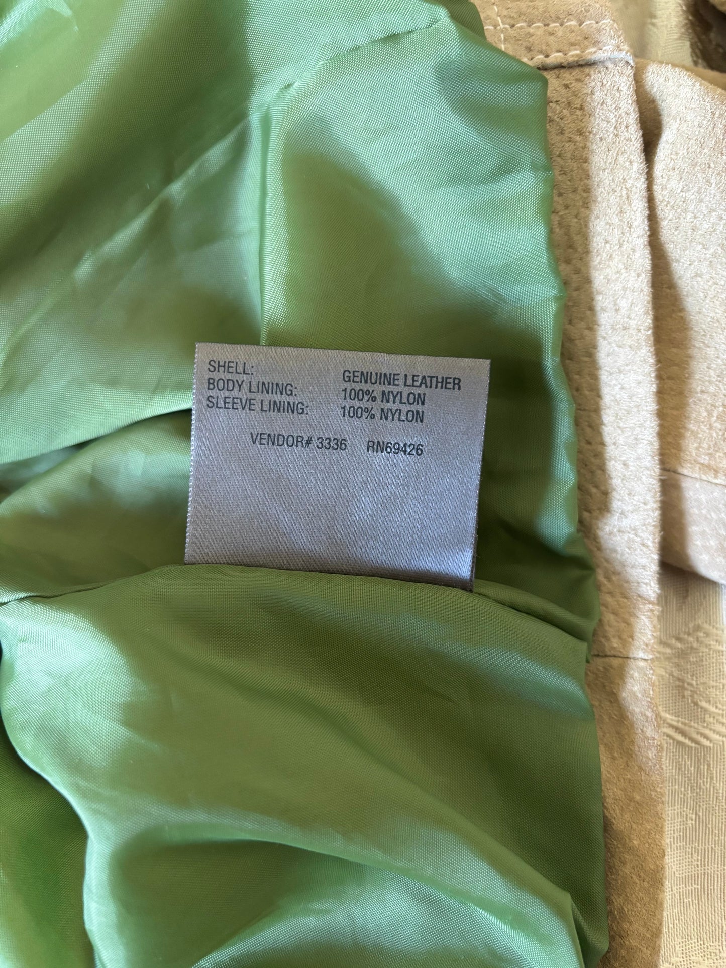 90s/00s Wilsons Maxima suede cropped military jacket