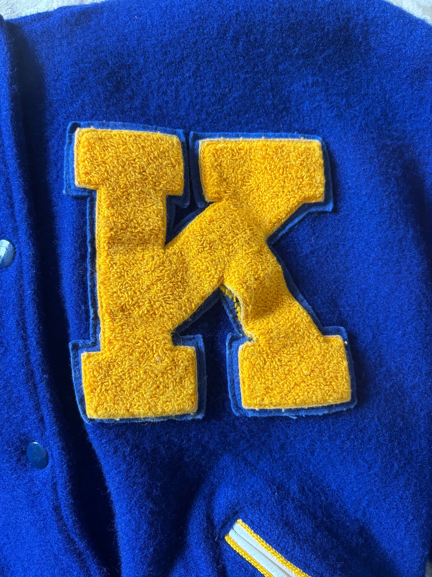 80s custom wool baseball patch varsity jacket