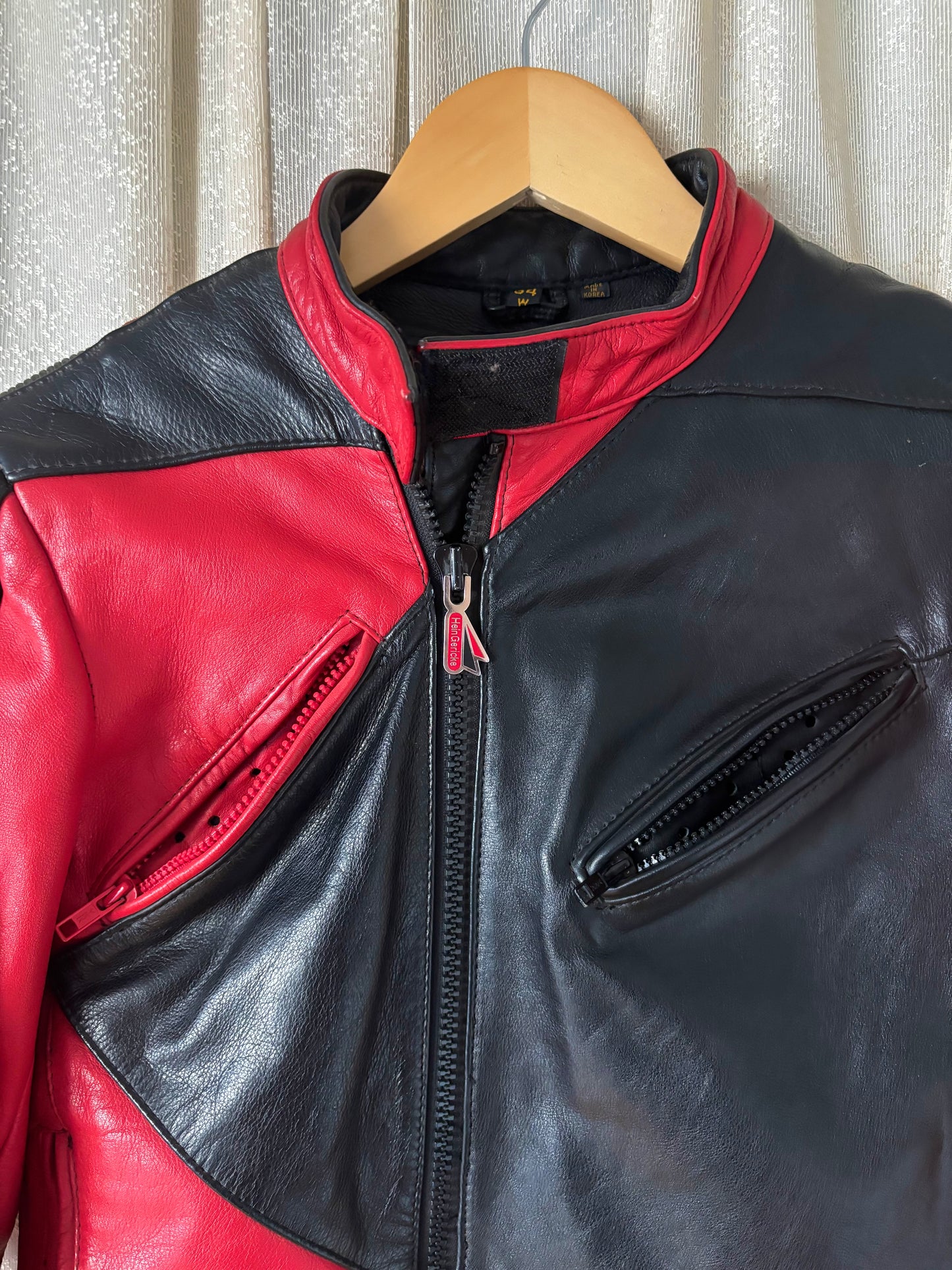 80s Hein Gericke geometric motorcycle jacket