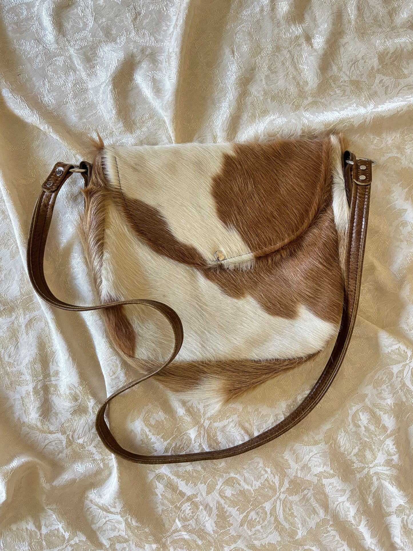 Cowhide crossbody bag
