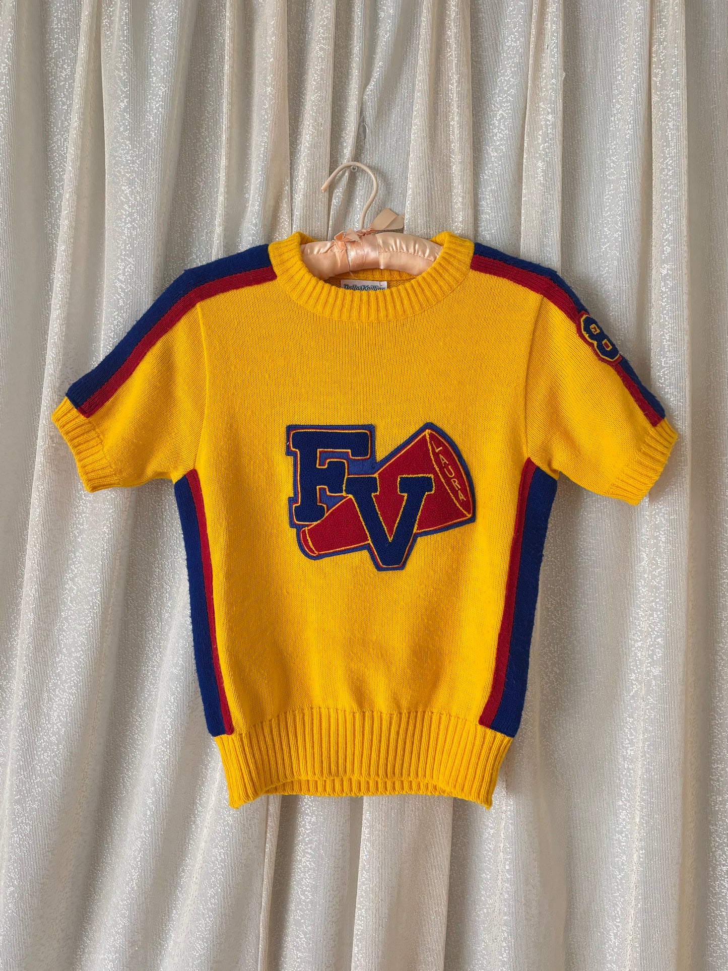 60s varsity cheerleader sweater