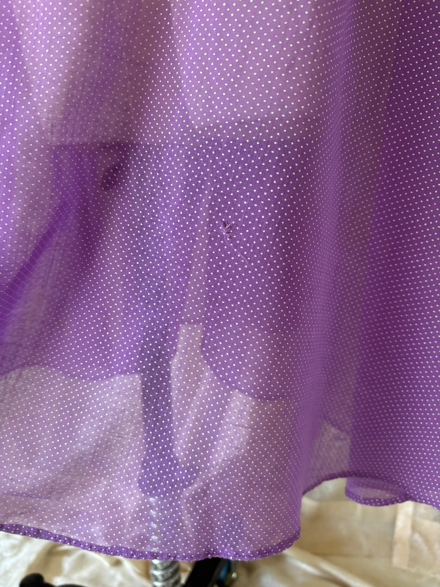 80s You Babes II purple polka dot prairie dress