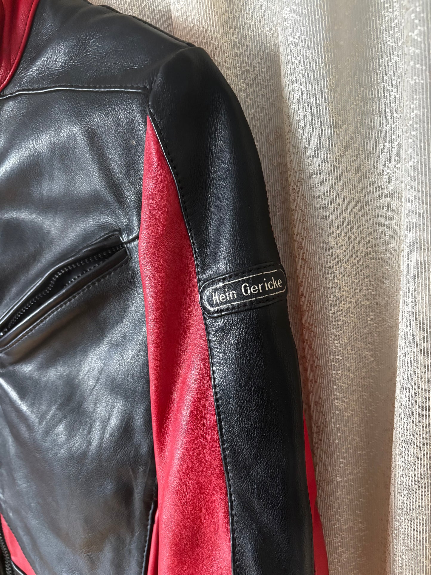80s Hein Gericke geometric motorcycle jacket